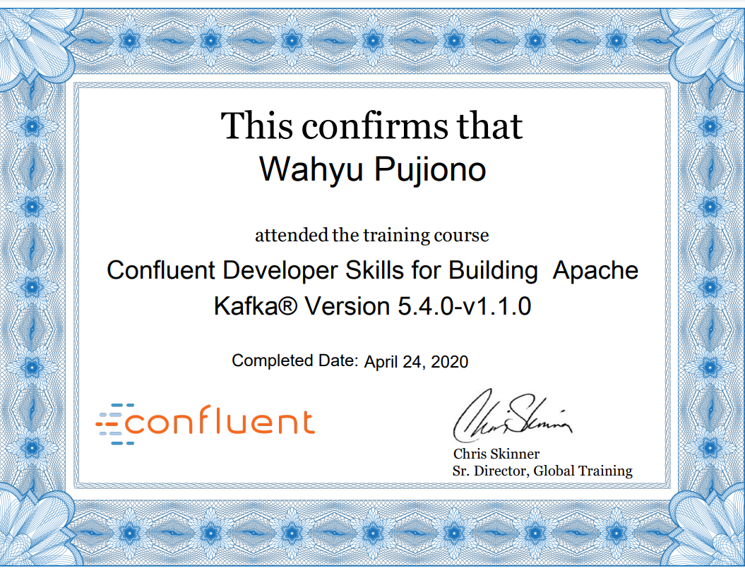 Confluent Developer Skills for Building ApacheKafka® Version 5.4.0-v1.1.0